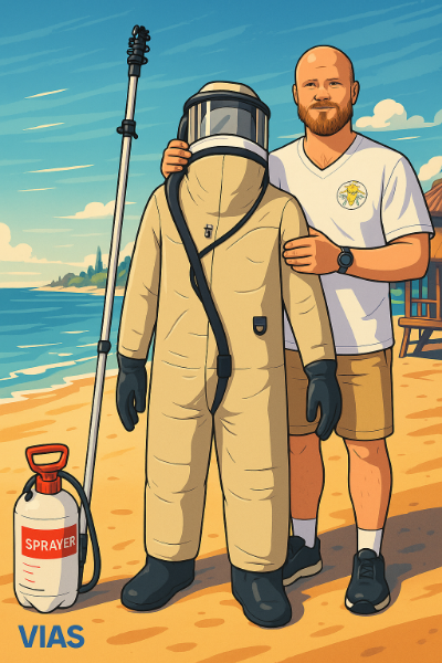 Destruction de nids de frelons et guêpes à Vias – Intervention rapide et garantie